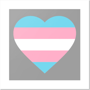 Transgender Heart Flag Posters and Art